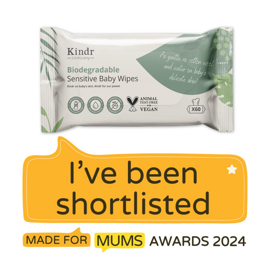 Celebrating Eco-Friendly Parenting: The Kindr Company's Biodegradable Baby Wipes Shortlisted for Made for Mums Awards 2024