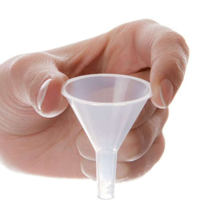 Sanitiser refill funnel